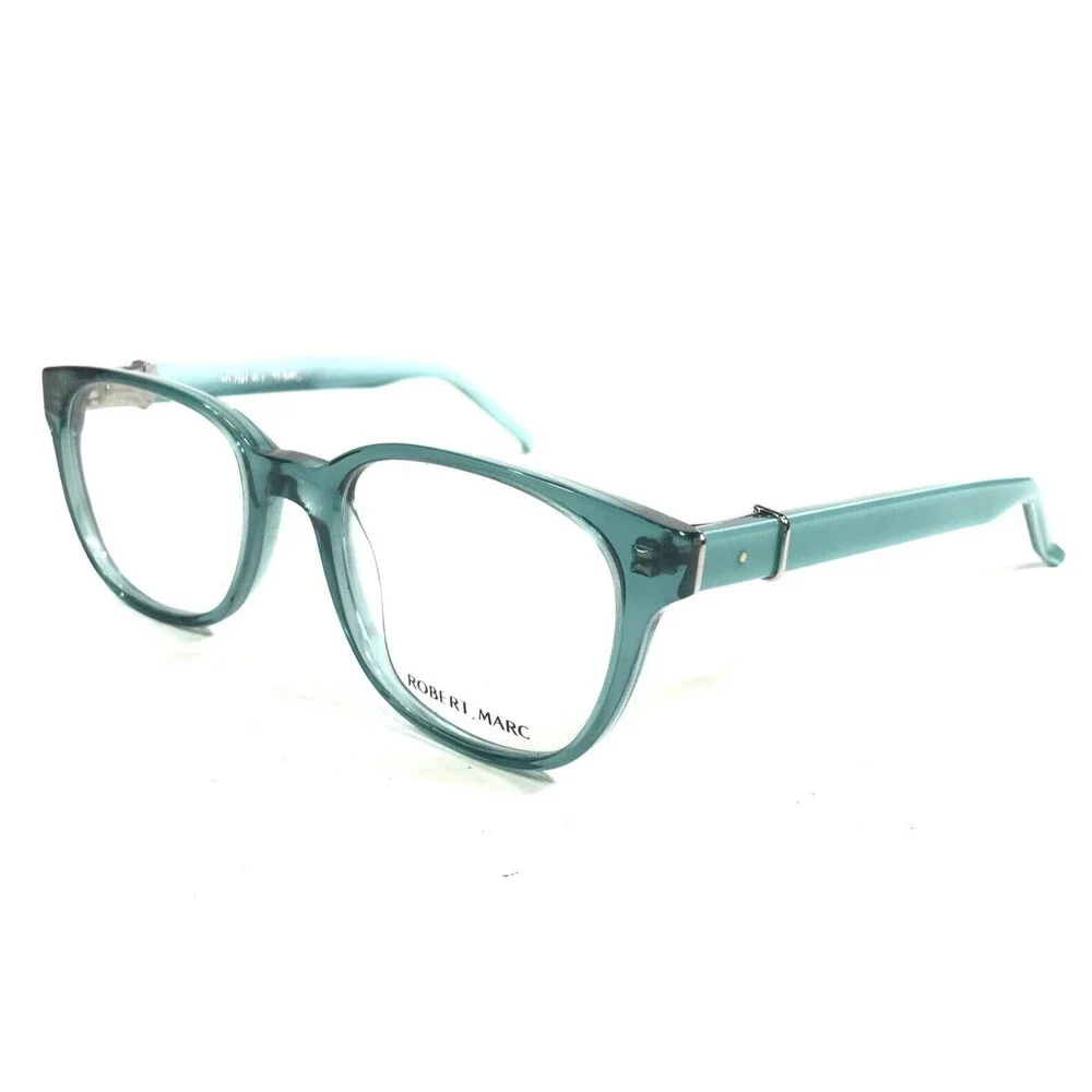Robert Marc Eyeglasses Frames 835-264 Clear Light Blue Square Full Rim 48-20-135